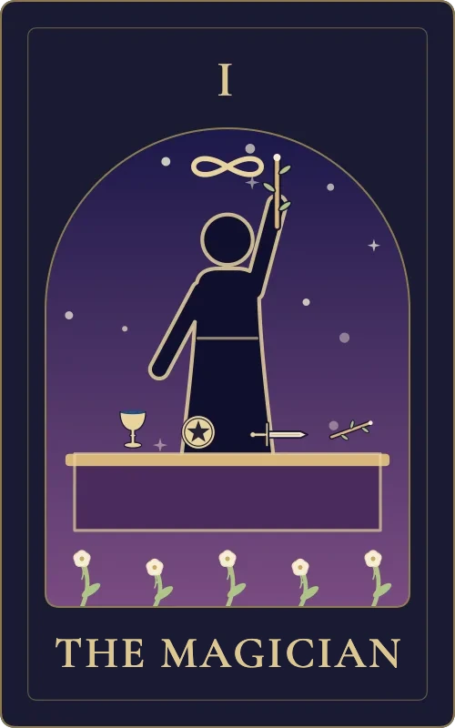 The Magician from the Phyra Classic tarot deck