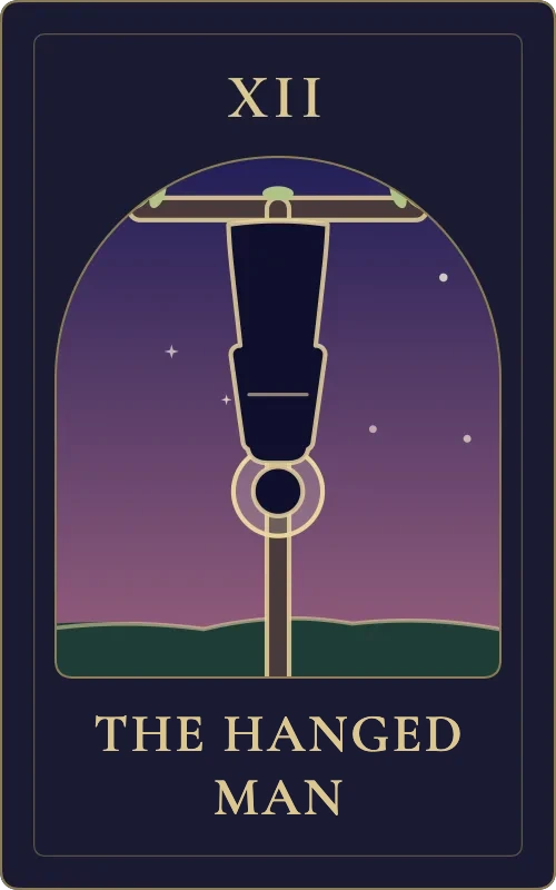 The Hanged Man from the Phyra Classic tarot deck
