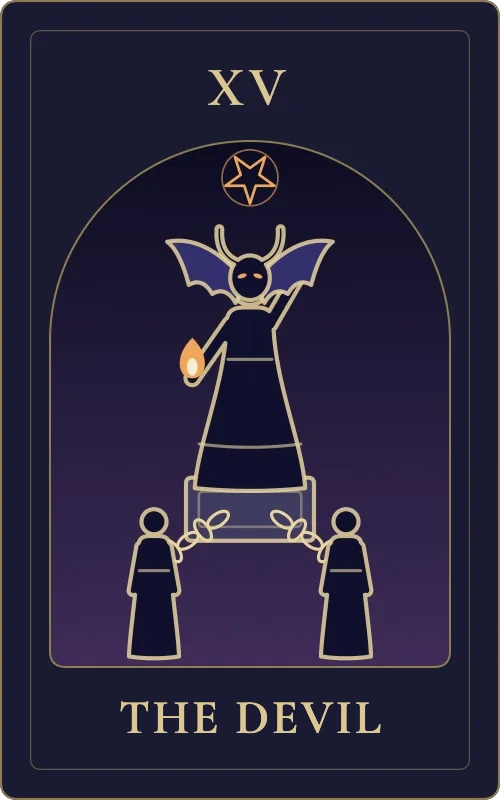 The Devil from the Phyra Classic tarot deck