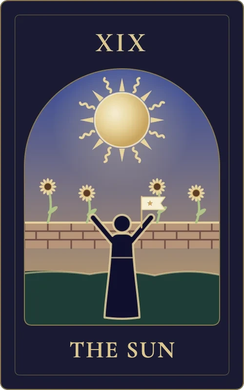 The Sun from the Phyra Classic tarot deck